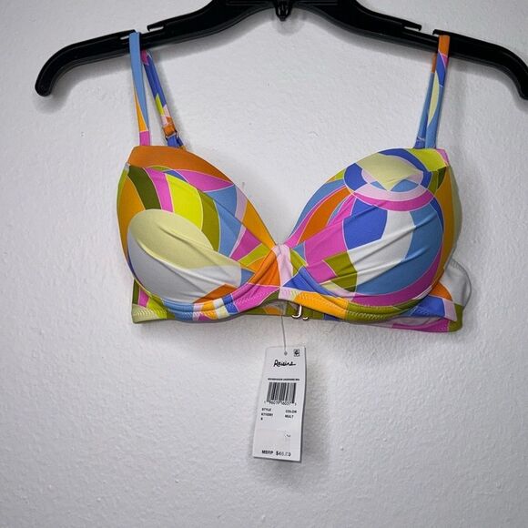 Raisins Moonshadow Underwire Push-Up Padded Bikini Top Small Multicolor - Picture 3 of 7